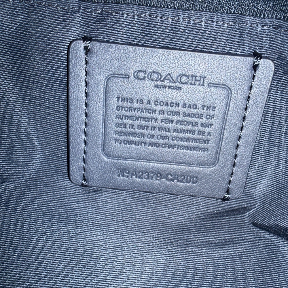 Coach Andy Bag Only Blue Leather Shoulder Bag Wallet not available - Picture 5 of 7